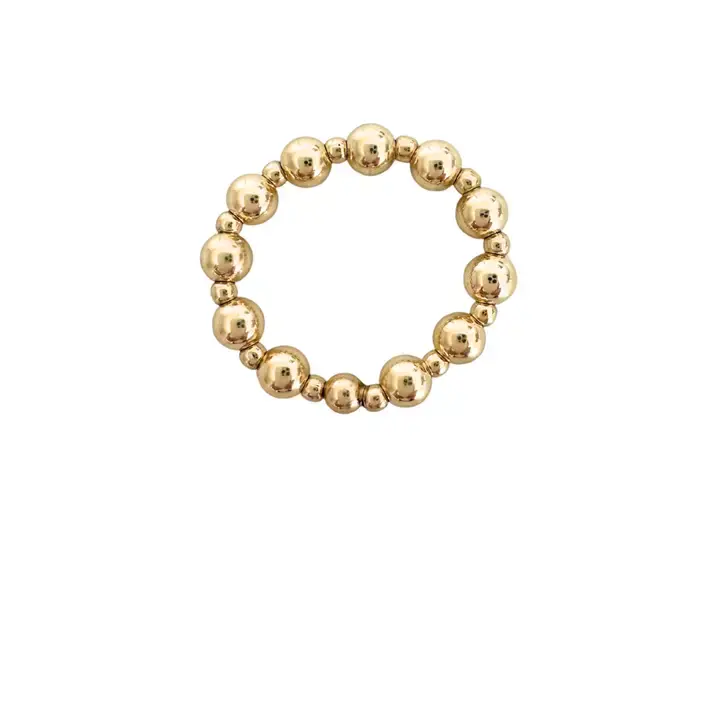 Erin Gray 4mm and 2mm Gold Filled Waterproof Stretch Ring