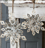 Lancaster & Vintage Large Snowflake Soiree Ornament (Wreath Alternative)
