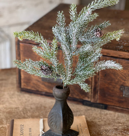 Lancaster & Vintage 16" Frosted White Spruce Pick