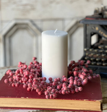 Lancaster & Vintage 9" | 3.5" Frosted Fizzy Berry Candle Ring