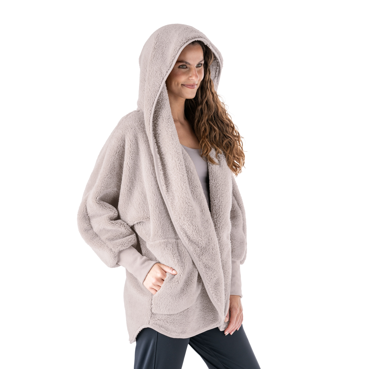 Hello Mello Comfort Zone Packable Cardigan Polar Gray
