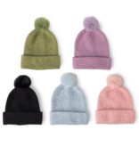 Britt's Knits Powder Knit Ultra Soft Pom Hat (Assorted Colors)