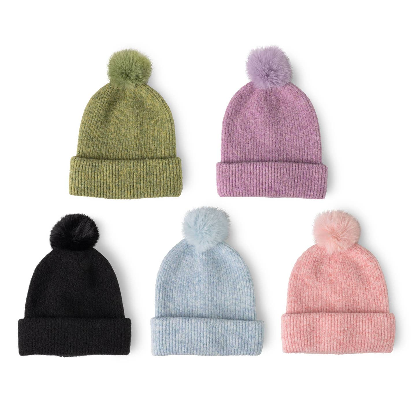 Britt's Knits Powder Knit Ultra Soft Pom Hat (Assorted Colors)