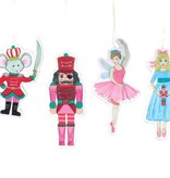 FLEURISH NUTCRACKER LACQUER FINISHED WOODEN ORNAMENT (VARIOUS)