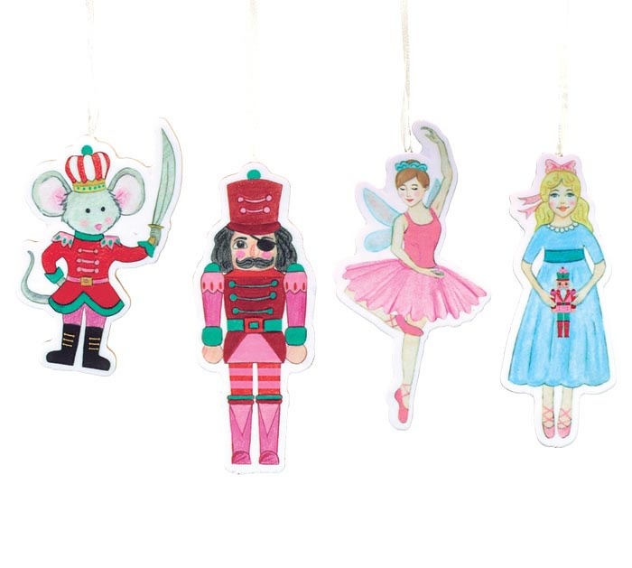 FLEURISH NUTCRACKER LACQUER FINISHED WOODEN ORNAMENT (VARIOUS)