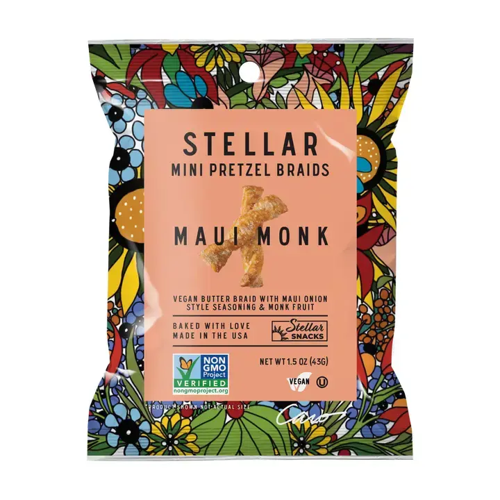 Stellar Snacks Stellar Pretzel Braids - Maui Monk - 1.5oz