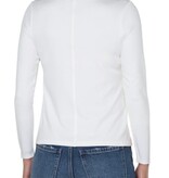 Liverpool Los Angeles long sleeve scoop neck knit top