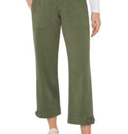 Liverpool Los Angeles utility crop w/ tab hem