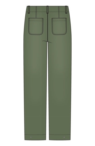 Liverpool Los Angeles utility crop w/ tab hem