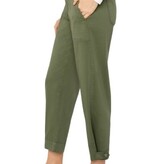 Liverpool Los Angeles utility crop w/ tab hem