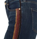 Liverpool Los Angeles stride wide leg w/ velvet trim 28' ins
