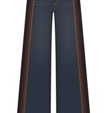 Liverpool Los Angeles stride wide leg w/ velvet trim 28' ins