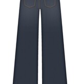 Liverpool Los Angeles stride wide leg w/ velvet trim 28' ins