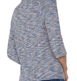 Liverpool Los Angeles 3/4 sleeve v-neck knit tee