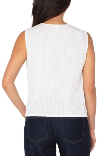 Liverpool Los Angeles sleeveless crew neck knit top