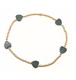 Erin Gray The Love Bracelet in Green Natural Stone