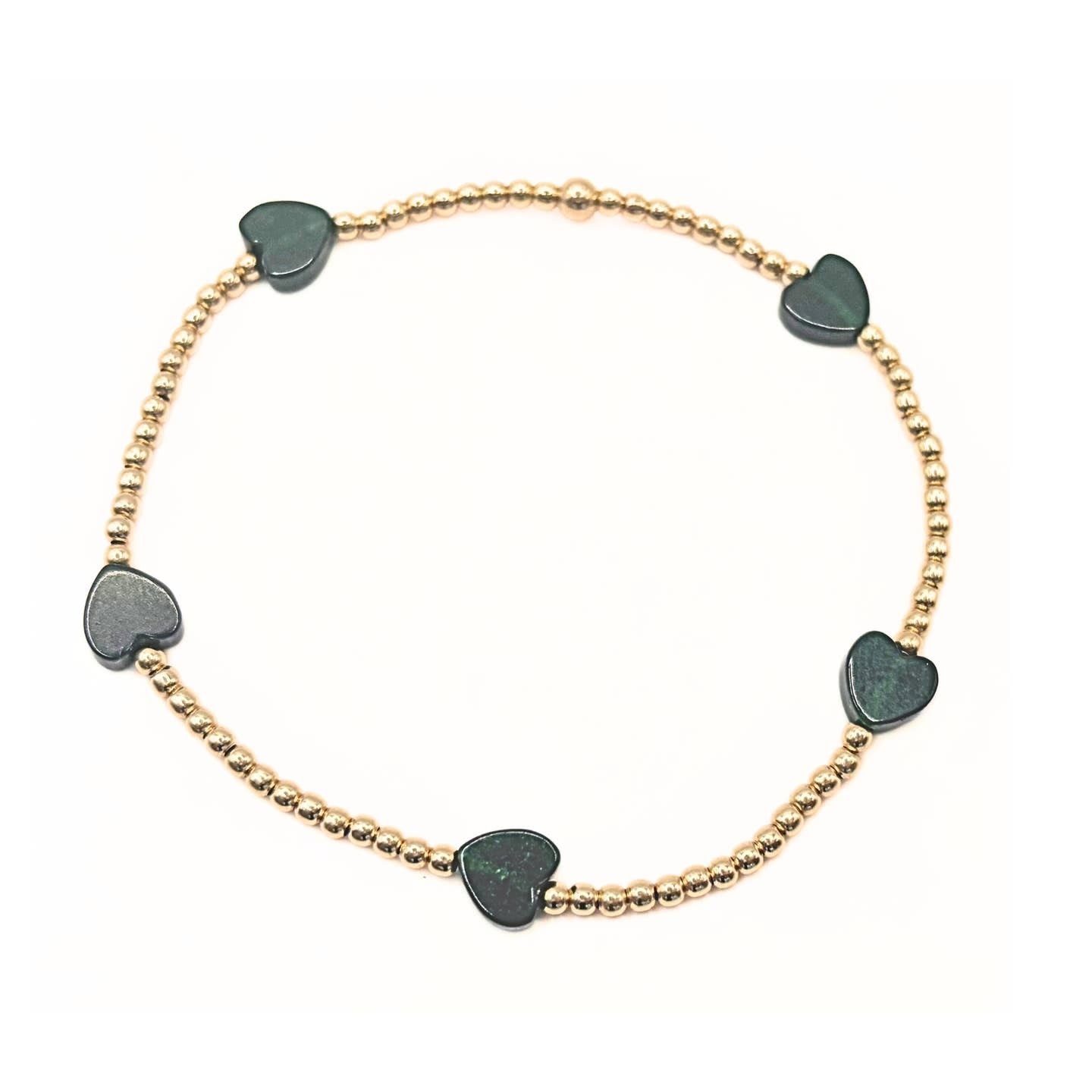 Erin Gray The Love Bracelet in Green Natural Stone
