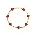 Erin Gray The Love Bracelet in Red Natural Stone
