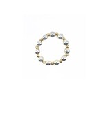 Erin Gray Sterling Silver 4mm and Gold-Filled 2mm beaded Waterproof Stretch Ring
