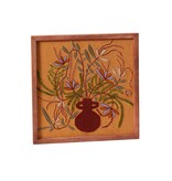 FLEURISH Orange Andalusia Wall Art 15.75"x 15.75"