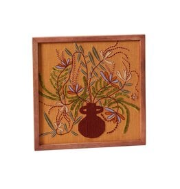 FLEURISH Orange Andalusia Wall Art 15.75"x 15.75"