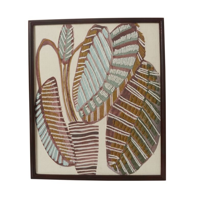 FLEURISH Hatha Leaf  Wall Art 26.75"x 32"