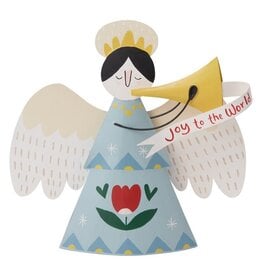 FLEURISH Caroling Angel Figure 13"x 2.5"x 12"