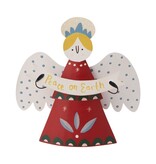 FLEURISH Caroling Angel Figure 10"x 2"x 10.25"
