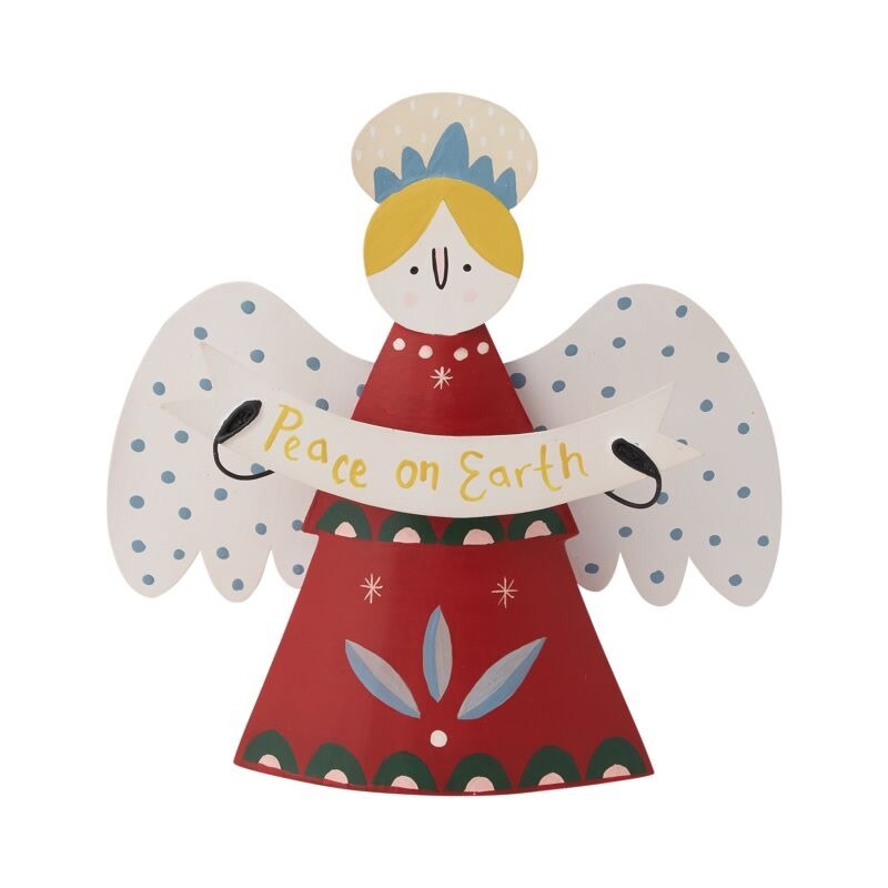 FLEURISH Caroling Angel Figure 10"x 2"x 10.25"