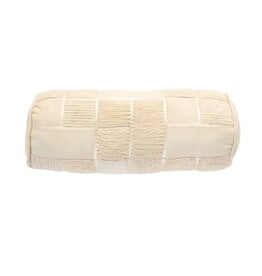 FLEURISH Off-White Boardwalk Bolster Pillow 16"x 6"