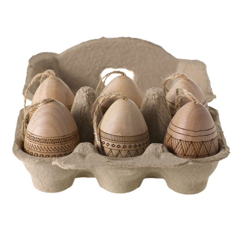 FLEURISH Loco Egg Hanger Set of 6 - 1.5"x 2.5"