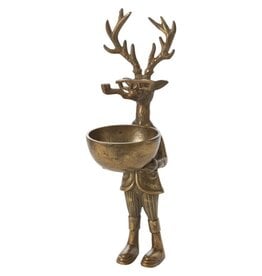 Eric + Eloise E + E Dish Stand Frankie (Deer w Pipe) 4.75"x 6"x 16.25"