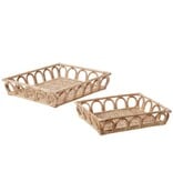 FLEURISH Grazia Tray Set of 2 - 12"/16"