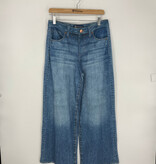 Democracy Blue 30/26” Skyrise French Terry Printed Wide Leg