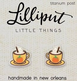Lilliput Little Things Pumpkin Spice Latte Fall Earrings