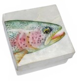 FLEURISH Rainbow Trout Fish Capiz Box