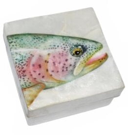 FLEURISH Rainbow Trout Fish Capiz Box