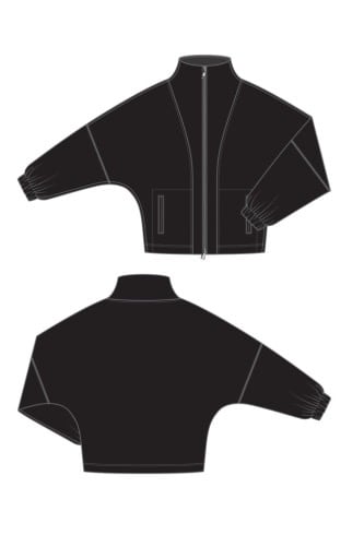 Liverpool Los Angeles zip up funnel neck jacket
