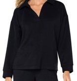 Liverpool Los Angeles v-neck popover w/collar