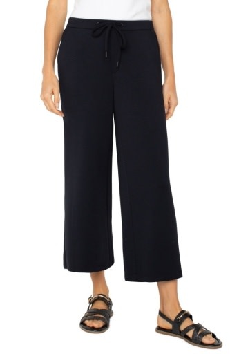 Liverpool Los Angeles pull on wide leg crop trouser