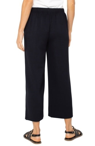 Liverpool Los Angeles pull on wide leg crop trouser
