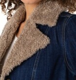 Liverpool Los Angeles sherpa trimmed notch collar jacket 38' hps