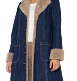 Liverpool Los Angeles sherpa trimmed notch collar jacket 38' hps