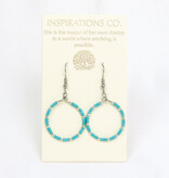 Inspiration Hoops Sky/Silver Hoop Earrings