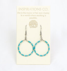 Inspiration Hoops Sky/Silver Hoop Earrings Inspiration Hoops Sky/Silver Hoop Earrings