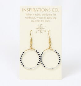 Inspiration Hoops Silver/Black/White Hoops Inspiration Hoops Silver/Black/White Hoops