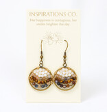 Inspiration Hoops Multi Natural Beaded Hoops