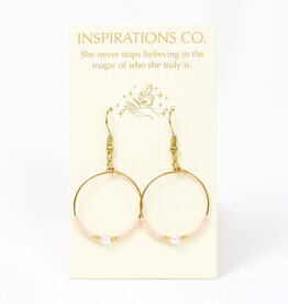 Inspiration Hoops Pink/Pearl Hoops