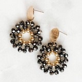 Lou & Co. Hematite Burst Dangle Earrings