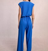 Molly Bracken Blue Ladies Knitted Jumpsuit